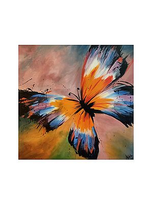 Abstract Butterfly | Acrylic On Canvas | Akshita Makhija