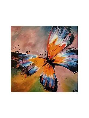 Abstract Butterfly | Acrylic On Canvas | Akshita Makhija