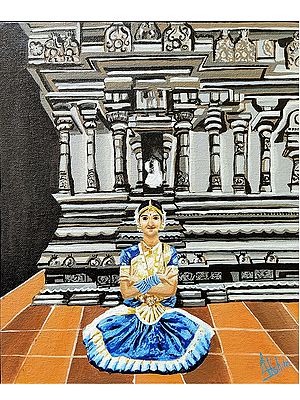 Natyanjali Bharatnatyam | Acrylic On Canvas | Akshita Makhija