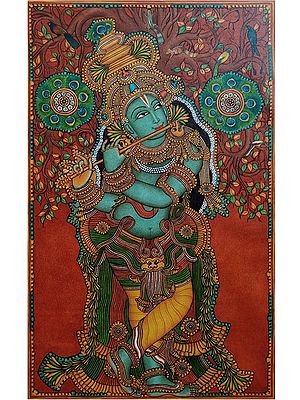 Shri Krishna | Acrylic On Canvas | By Anandu
