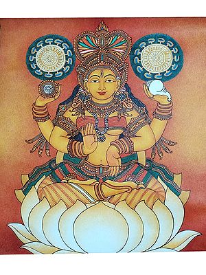 Lakshmi Devi | Acrylic On Canvas | By Anandu