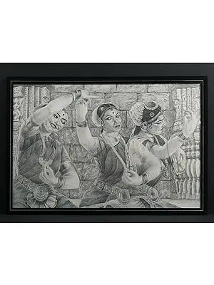Bharatnatyam | Pencil Sketch by Anup Gomay