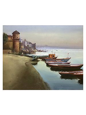 A Morning in Wharf Side | Acrylic on Canvas | By Rupesh Sonar