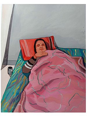 Sleeping Mother | Acrylic on Canvas | By Mahima