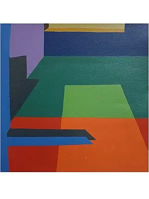 Abstract Architecture Painting | Acrylic on Canvas | By Mahima