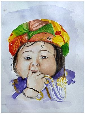 Cute Baby | Watercolor | Kanak Wagh
