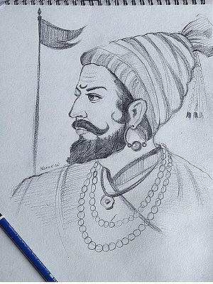Chhatrapati The King - Sketch | Watercolor | Kanak Wagh
