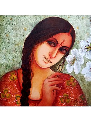 Goddess Durga Painting | Acrylic On Canvas | By Monalisa Sarkar
