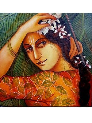 Vishnupriya Canvas Painting | Acrylic Color | By Monalisa Sarkar