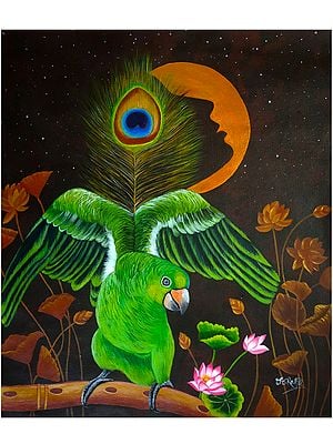 Krishna Theme | Acrylic On Canvas | By Salisalima Ratha