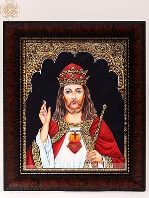 Jesus Christ Framed Tanjore Painting