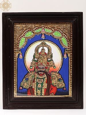 Therukoothu (Traditional Art Form of Tamil Nadu) | Framed Tanjore Painting
