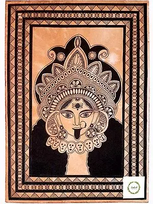 Maa Kalratri Watercolour Painting on Paper | By Chetansi