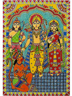 Ram Darbar | Acrylic Color On Paper | By Sneha Gupta