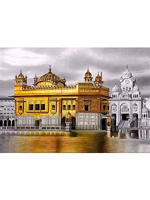 Golden Temple | Pencil Color On Paper| By Ekam Singh