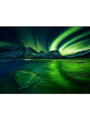 Northern Lights | Oil on Canvas | Painting by Ekam Singh