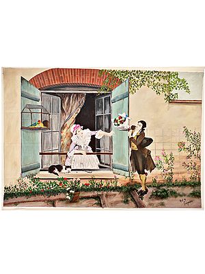Lovely Proposal Scene | Canvas Painting