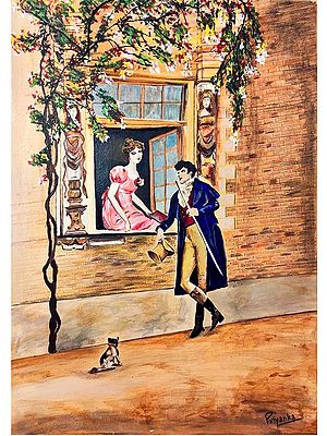 Romeo Juliet at Window | Canvas Painting