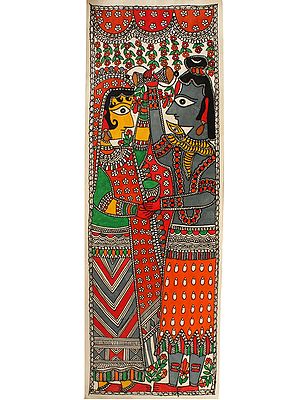 Shiva Parvati | Madhubani Painting