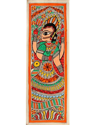 Goddess Saraswati | Madhubani Painting