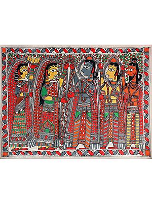 Sita Rama Jaimala | Madhubani Painting