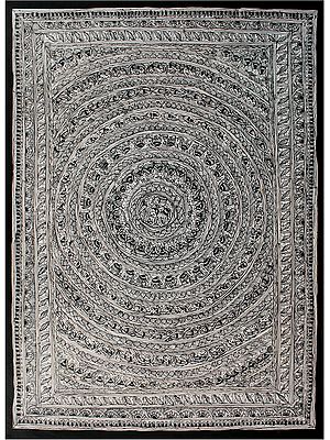Mandala Art With Fine Details | Madhubani Painting
