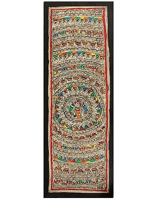 Mandala Godna | Madhubani Painting