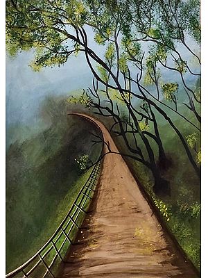 Eternity Road of Forrest | Watercolour Painting