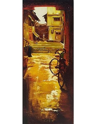 Evening In Indian Street | Oil On Canvas