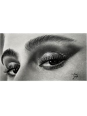 Exhilarating Beauty of Eyes | Graphite Pencil Sketch