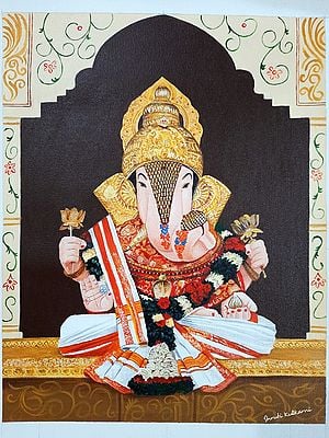 Dagdusheth Halwai Ganapati | Painting by Shruti Kulkarni