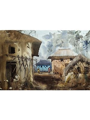 Bolpur Old Village Landscape | Aesthetic Art | Achintya Hazra