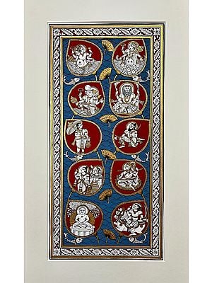 Dashavatara of Vishnu | Phad Painting by Kalyan Joshi