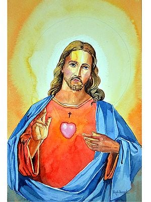 Jesus Christ | Watercolor Painting by Rajib Agarwal