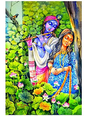 Lost In Melody | Watercolor On Paper | By Sarat Shaw