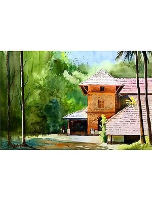 Rural House | Watercolor Painting by Abhijeet Bahadure