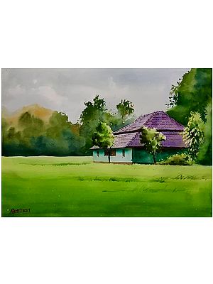Nature Landscape Art | Watercolor Painting by Abhijeet Bahadure