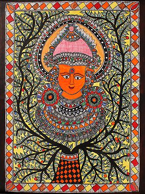 Goddess Durga | Madhubani Painting