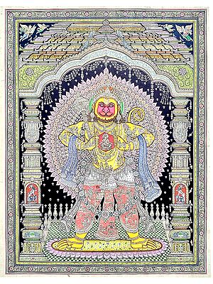 Colourful Lord Hanuman Standing | By ‎Ratikanta Moharana
