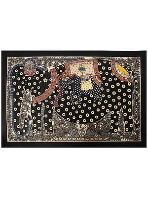 Black Elephant | Madhubani Painting