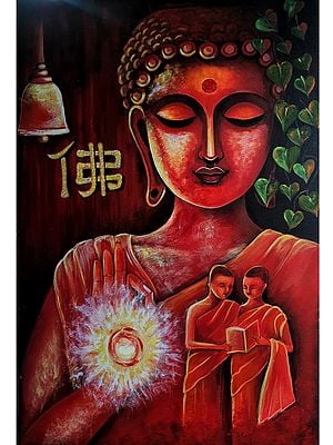 Enlightenment | Acrylic on Canvas | Painting by Gayatri Mavuru
