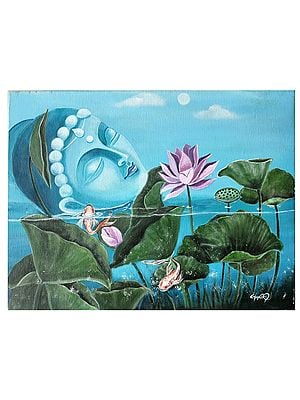 Peace Underwater | Acrylic on Canvas | Painting by Gayatri Mavuru