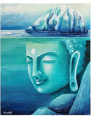 The Iceberg of Wisdom | Acrylic on Canvas | Painting by Gayatri Mavuru
