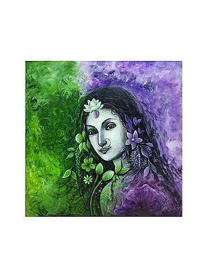 Devi Sita | Acrylic on Canvas | Painting by Gayatri Mavuru