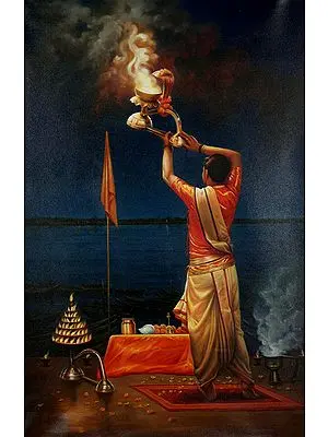 Ganga Aarati In One's Solitude At Dashashvamedh