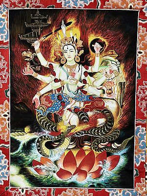 43" x 29" Devi Annapurna | Handmade