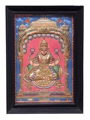 Buy Magnificent Lakshmi Tanjore Paintings Only at Exotic India