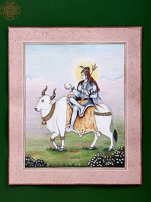 Superfine Lord Shiva Seated On Nandi