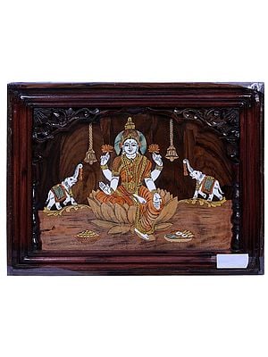 Goddess Gajalakshmi | Mysore Painting