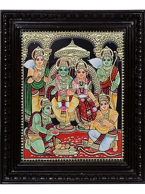Buy Magnificent Hanuman Tanjore Paintings Only at Exotic India